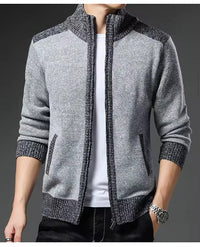 Men’s Zip-Up Cardigan Sweater | Warm Knitted Jacket for Winter