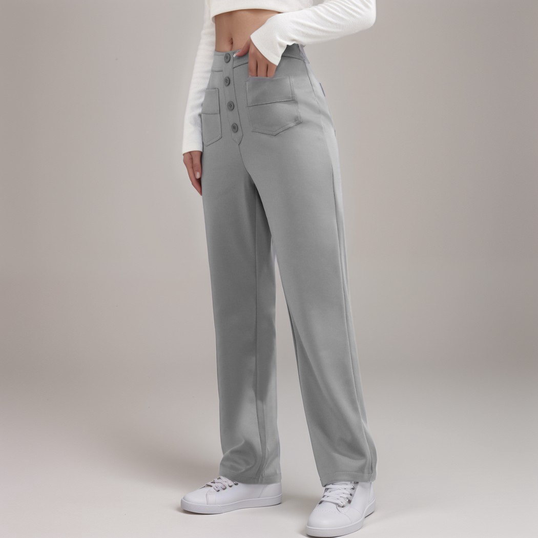 High Waist Wide Leg Trousers | Vintage Style | Relaxed Fit