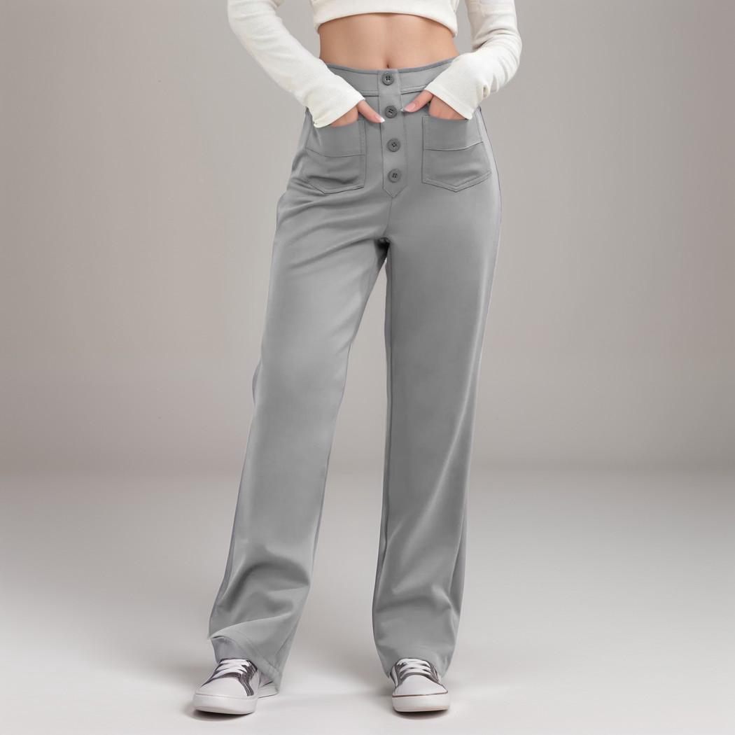 High Waist Wide Leg Trousers | Vintage Style | Relaxed Fit