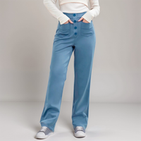 High Waist Wide Leg Trousers | Vintage Style | Relaxed Fit