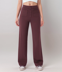 High Waist Wide Leg Trousers | Vintage Style | Relaxed Fit