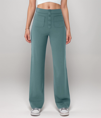 High Waist Wide Leg Trousers | Vintage Style | Relaxed Fit
