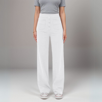 High Waist Wide Leg Trousers | Vintage Style | Relaxed Fit