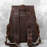 Large Leather Backpack | Vintage Travel Style | Durable Everyday Companion