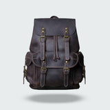 Large Leather Backpack | Vintage Travel Style | Durable Everyday Companion