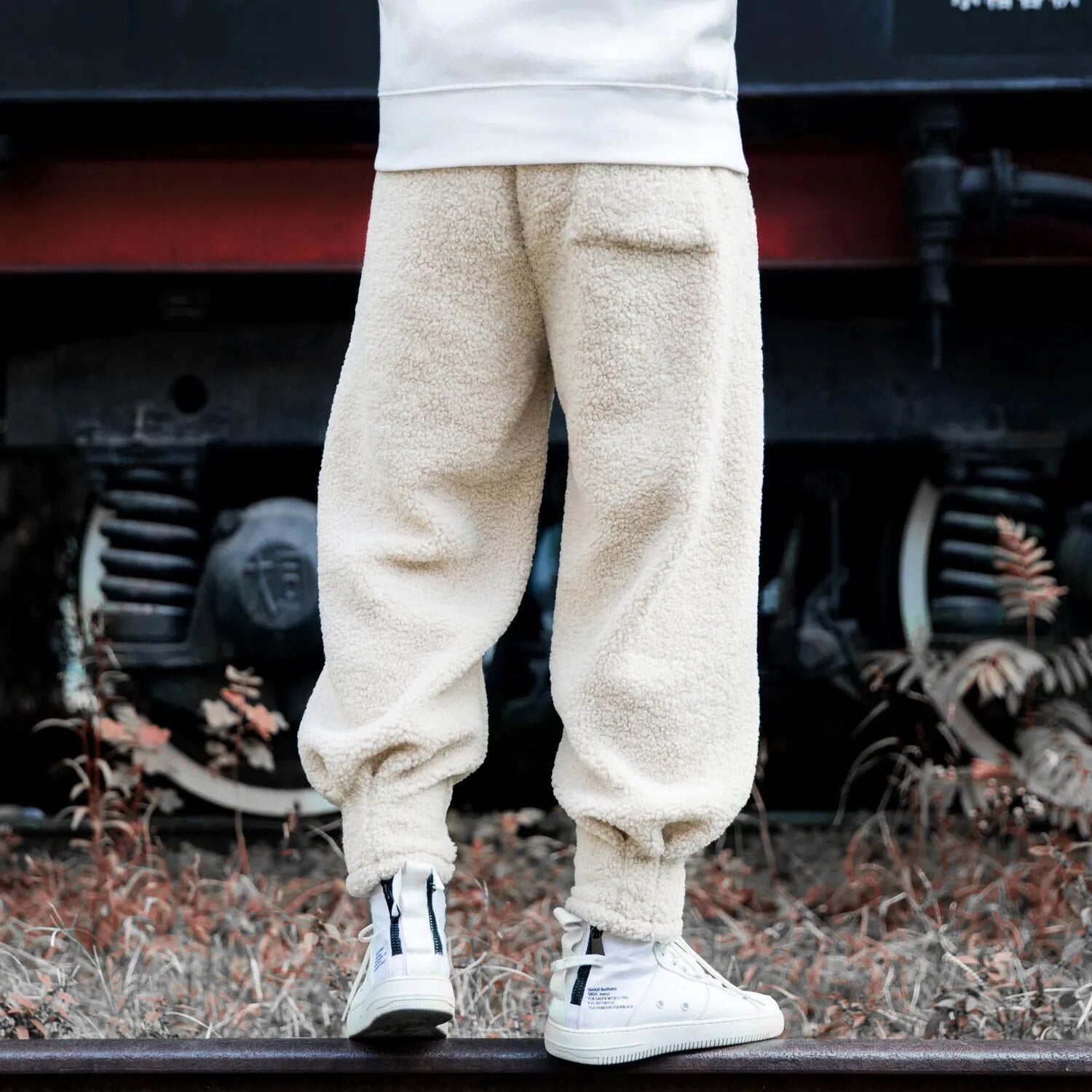Fleece Joggers for Men | Relaxed Fit | Warm Winter Trousers