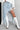 Distressed Maxi Skirt | Long Denim Look | Raw Hem | Front Slit