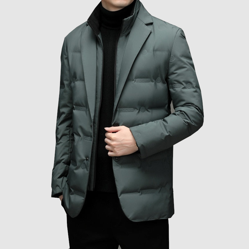 Men’s Puffer Jacket in Classic Winter Style | Warm Quilted Jacket for Everyday Wear