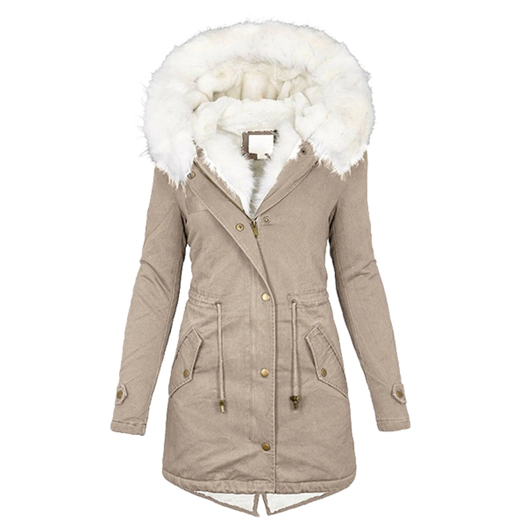 Women’s Winter Jacket | Warm Fleece Lined Coat | Windproof Hooded Outerwear | Comfortable Cold-Weather Layer