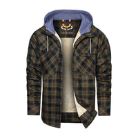 Men’s Lumberjack Hoodie Jacket in Winter Check Style | Warm Casual Coat