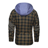 Men’s Lumberjack Hoodie Jacket in Winter Check Style | Warm Casual Coat