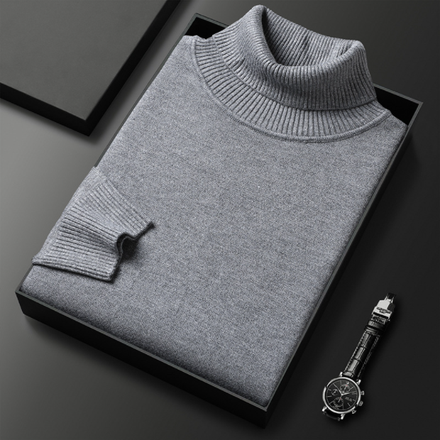 Men’s Turtleneck Sweater in Classic Roll Neck Style | Warm Winter Jumper