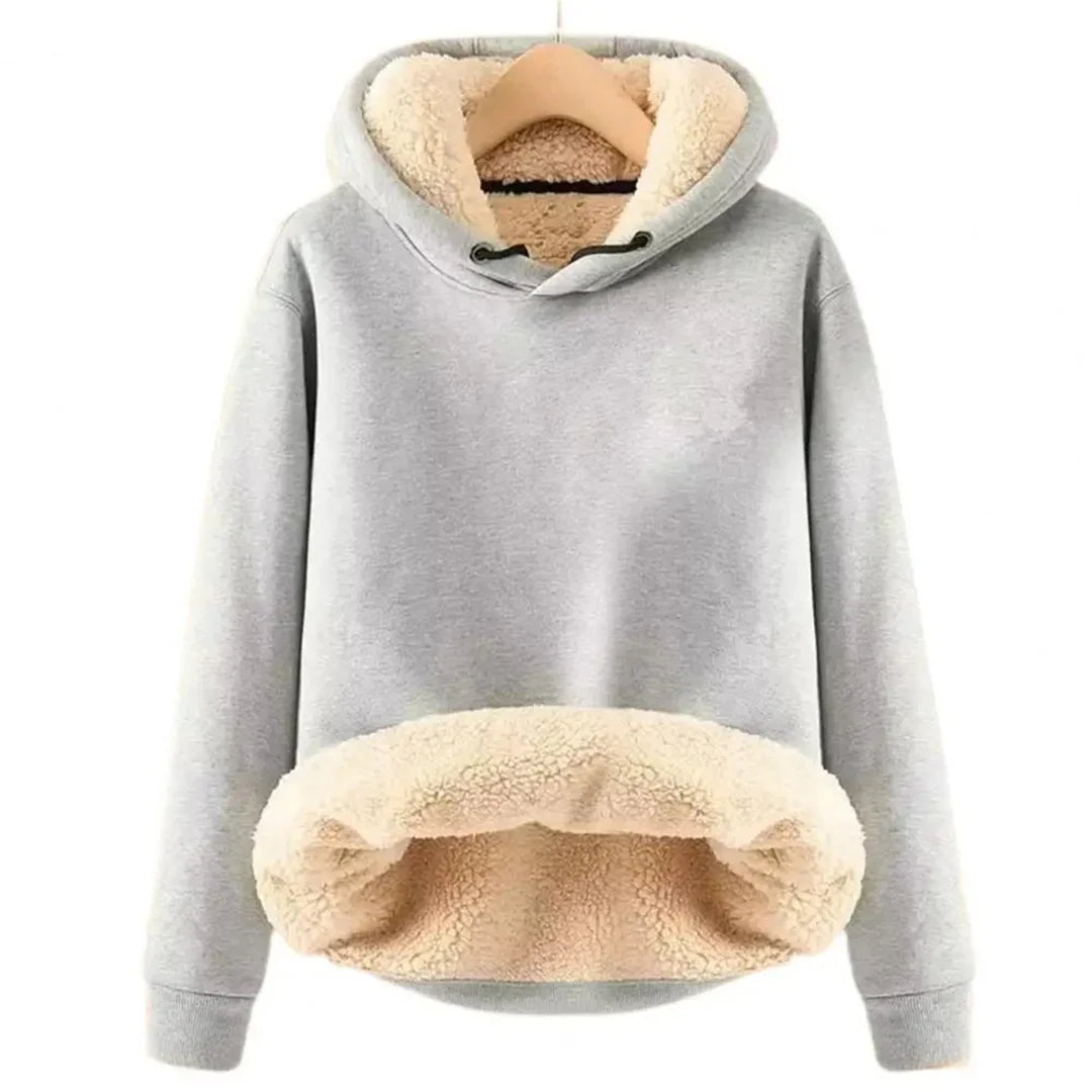 Women’s Fleece Lined Hoodie Jacket with Pockets | Warm Winter Sweatshirt