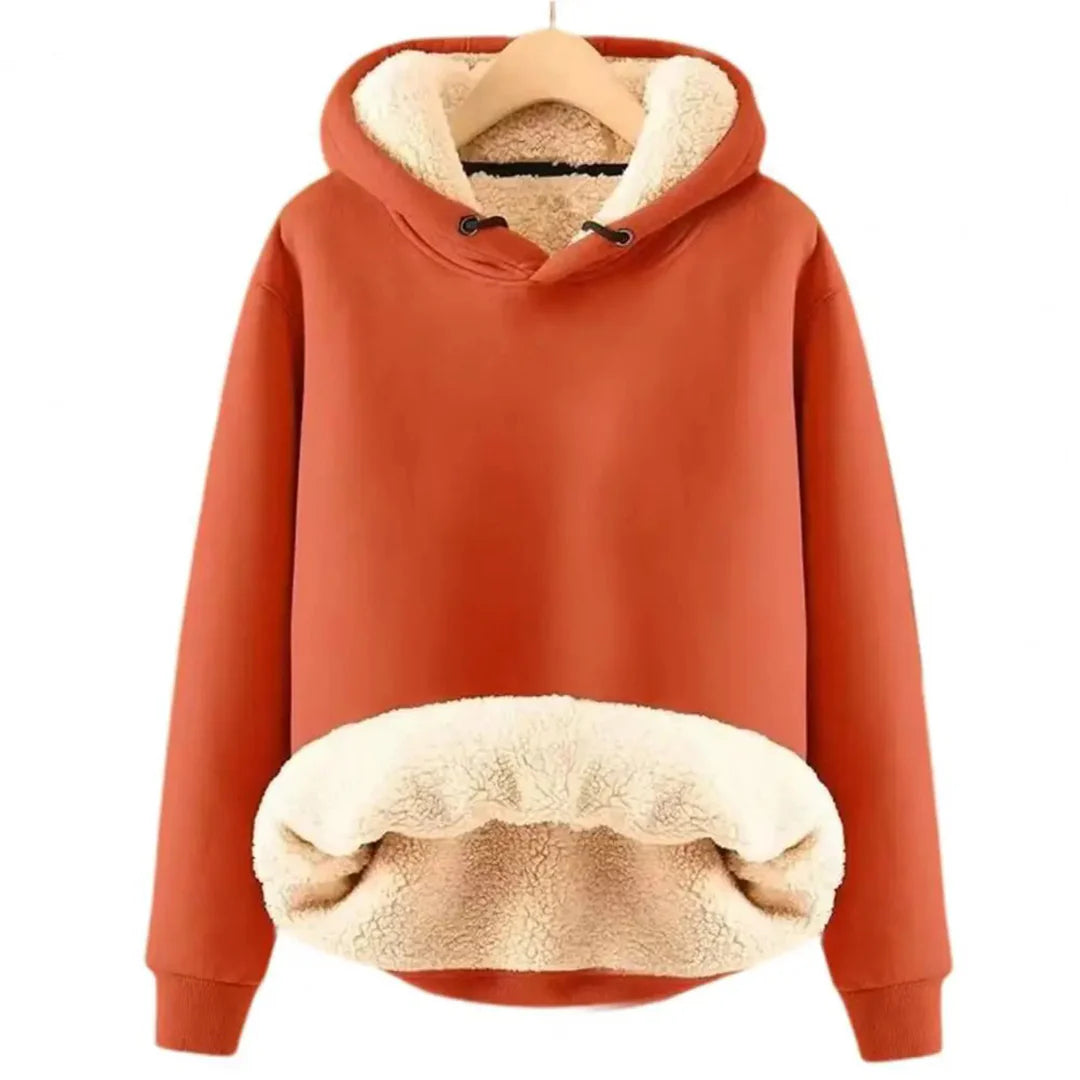Women’s Fleece Lined Hoodie Jacket with Pockets | Warm Winter Sweatshirt