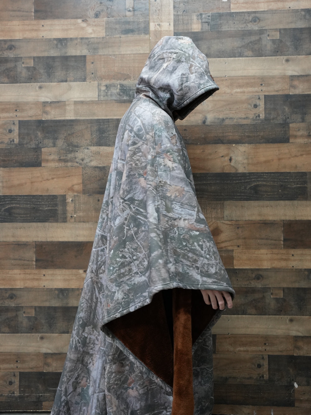 Unisex Poncho Hoodie in Fleece Style | Oversized Warm Hooded Sweatshirt