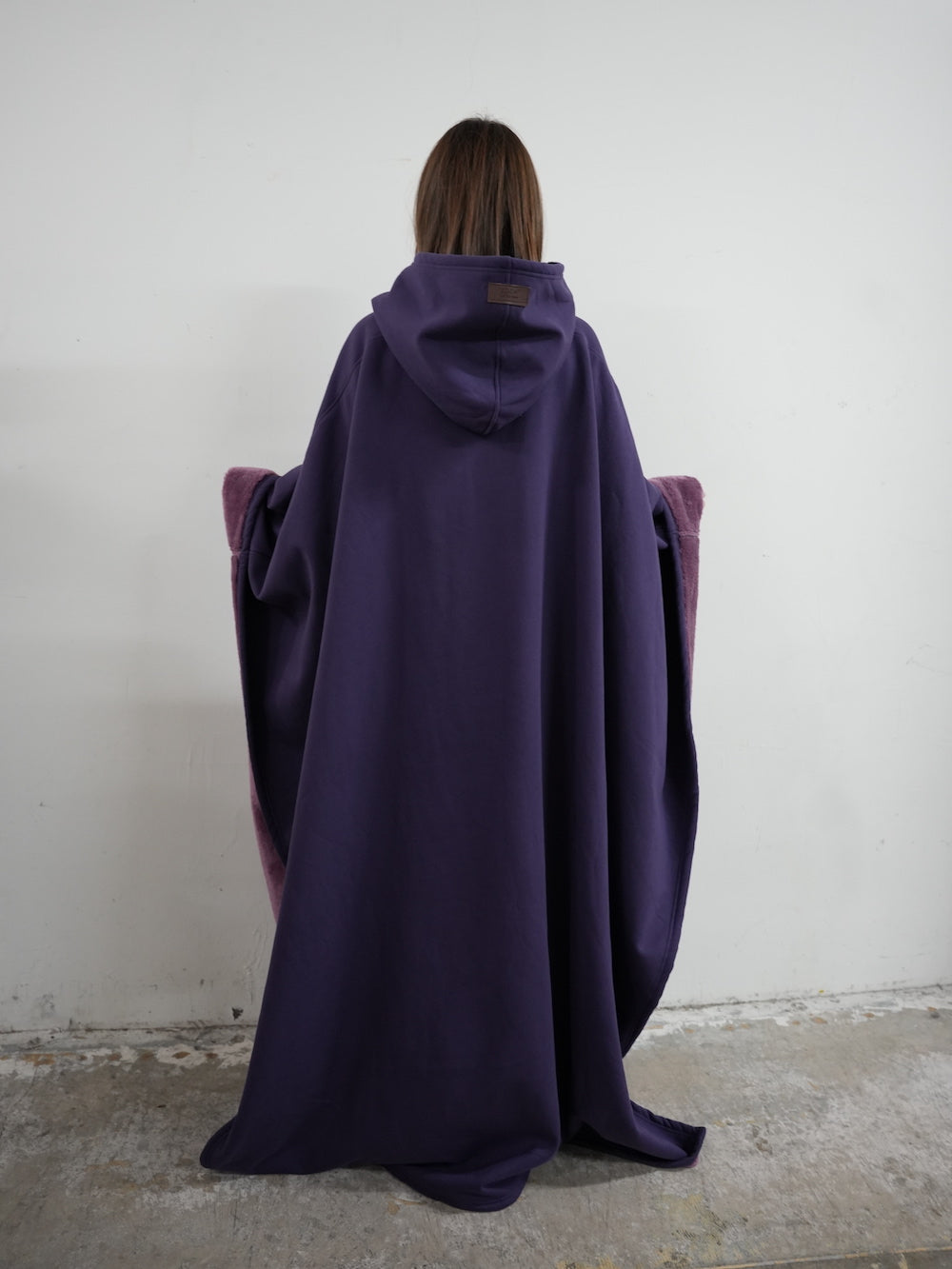 Unisex Poncho Hoodie in Fleece Style | Oversized Warm Hooded Sweatshirt