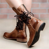 Women’s Leather Boots in Classic Lace Up Style | Comfortable Ladies Ankle Boots