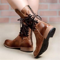 Women’s Leather Boots in Classic Lace Up Style | Comfortable Ladies Ankle Boots