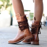 Women’s Leather Boots in Classic Lace Up Style | Comfortable Ladies Ankle Boots