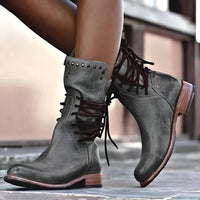 Women’s Leather Boots in Classic Lace Up Style | Comfortable Ladies Ankle Boots