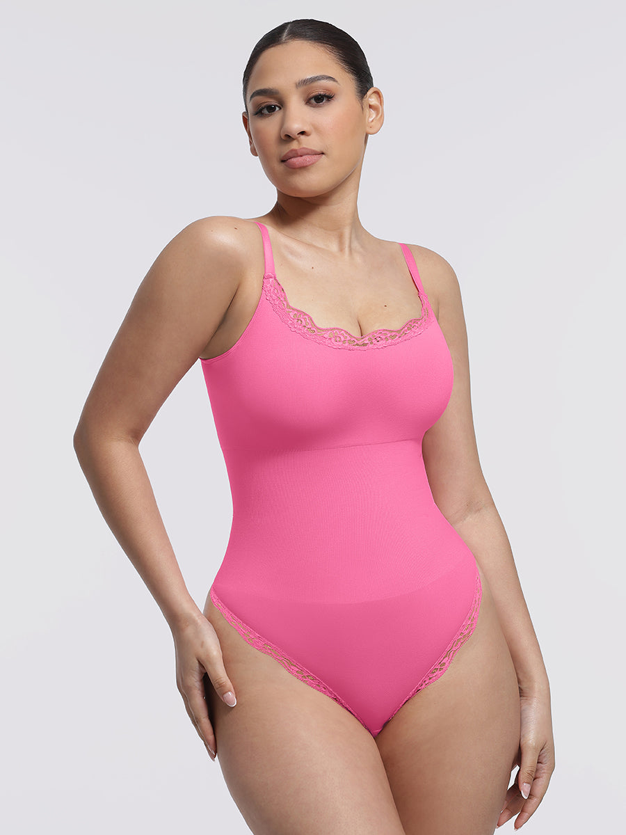 Bodysuit Women | Lace Seamless Shapewear Bodysuit Tummy Control