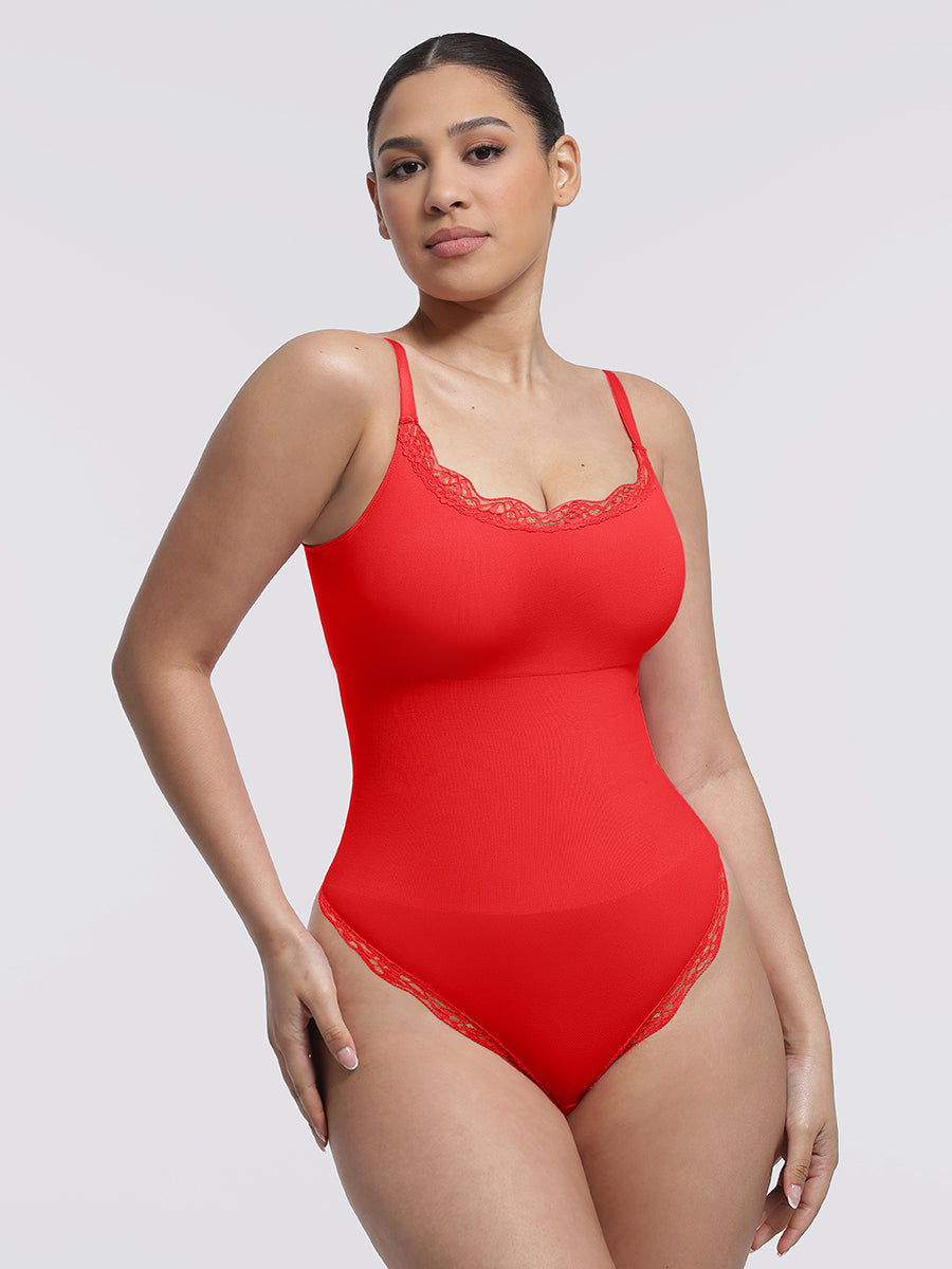 Bodysuit Women | Lace Seamless Shapewear Bodysuit Tummy Control