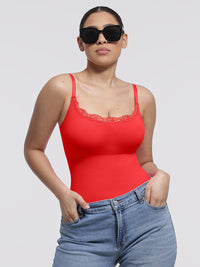 Bodysuit Women | Lace Seamless Shapewear Bodysuit Tummy Control