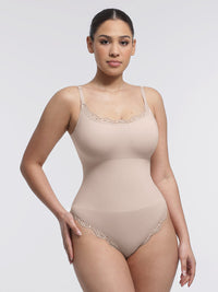 Bodysuit Women | Lace Seamless Shapewear Bodysuit Tummy Control