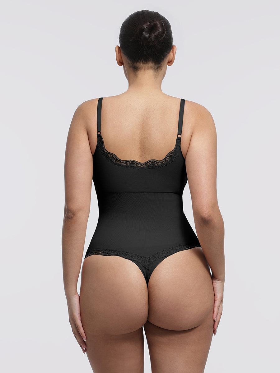 Bodysuit Women | Lace Seamless Shapewear Bodysuit Tummy Control