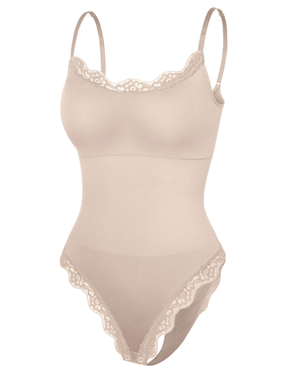 Bodysuit Women | Lace Seamless Shapewear Bodysuit Tummy Control