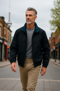 Men’s Lightweight Windbreaker Jacket in Casual Outdoor Style | Breathable Weatherproof Jacke