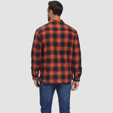 Men’s Fleece Lined Plaid Jacket in Cotton Shirt Style | Warm Winter Casual Coat