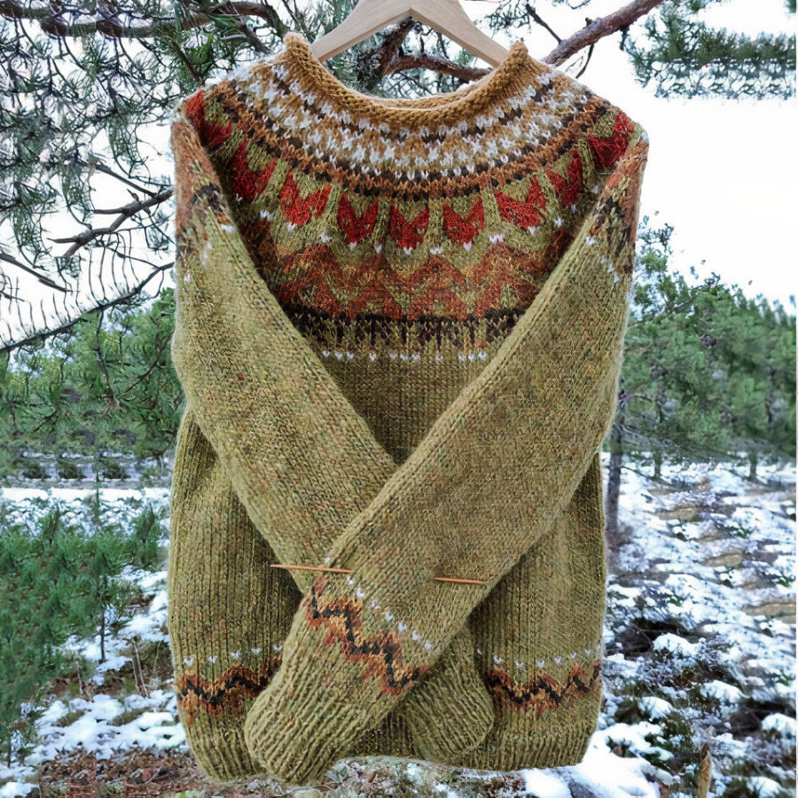Men’s Vintage Knit Sweater in Relaxed Fit | Classic Retro Jumper for Everyday Wear