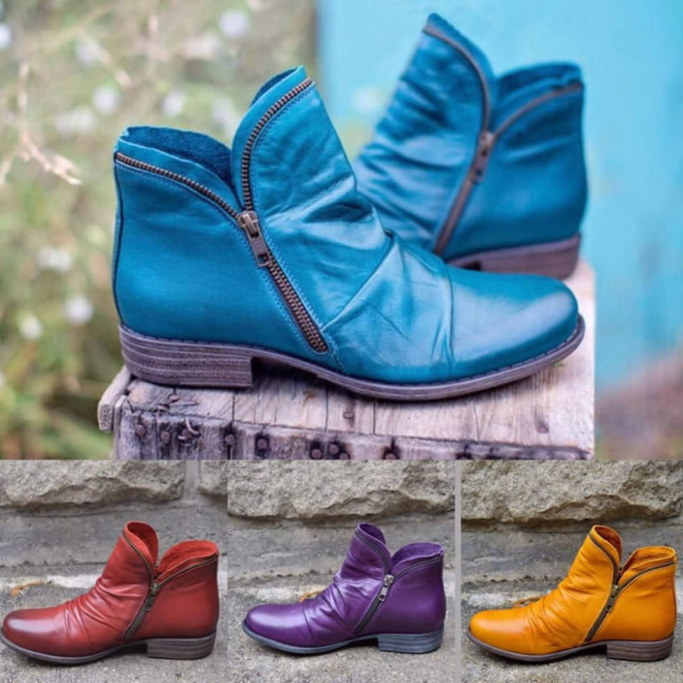 Women’s Ankle Boots | Yellow Autumn Winter Footwear | Comfortable Everyday Boots | Stylish Supportive Design