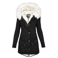 Women’s Winter Jacket | Warm Fleece Lined Coat | Windproof Hooded Outerwear | Comfortable Cold-Weather Layer