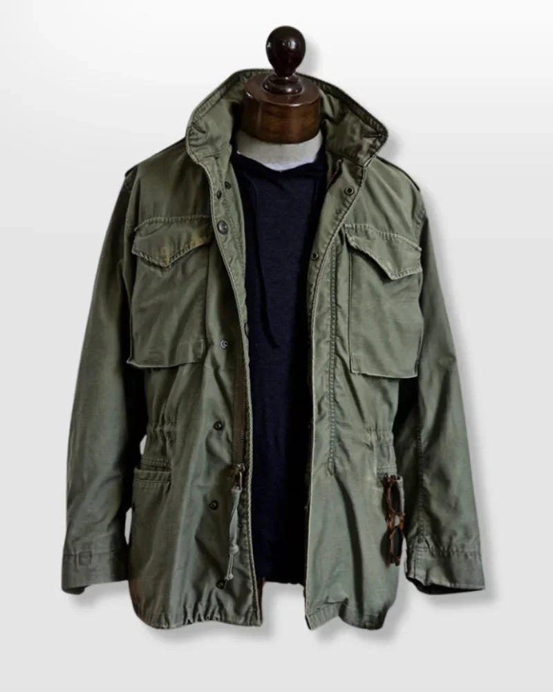 Men’s Utility Field Jacket | Military Style | Adjustable Waist | Autumn Layering