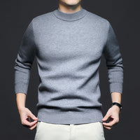 Men’s Wool Sweater in Classic Crew Neck Style | Warm Knitted Jumper