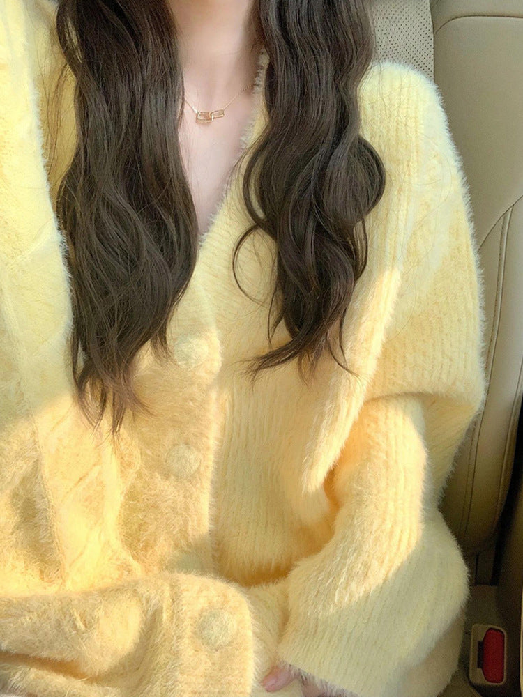 Women’s Cardigan in Soft Knitwear Style | Ladies V Neck Jumper