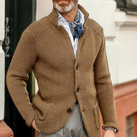 Men’s Knitted Cardigan in Smart Casual Style | Classic Button Up Sweater