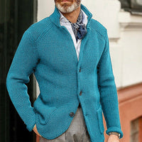 Men’s Knitted Cardigan in Smart Casual Style | Classic Button Up Sweater