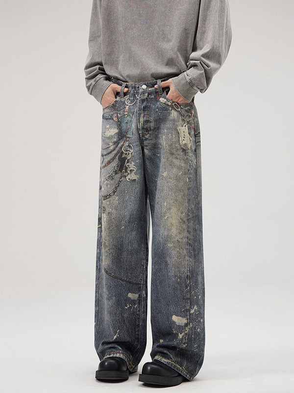 Men’s Baggy Jeans in Vintage Streetwear Style | Loose Fit Denim Trousers