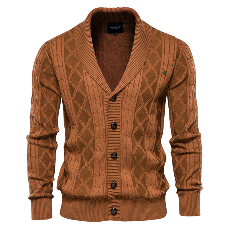Men’s Cardigan in Knitted Sweater Style | Casual Button Up Jumper