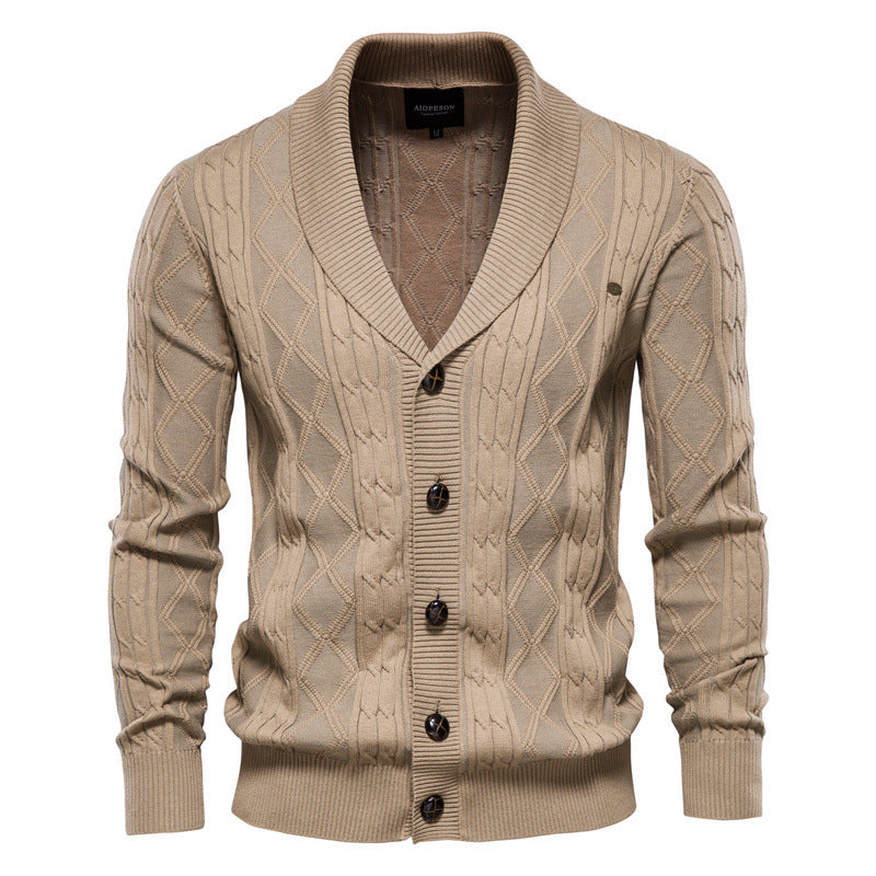 Men’s Cardigan in Knitted Sweater Style | Casual Button Up Jumper