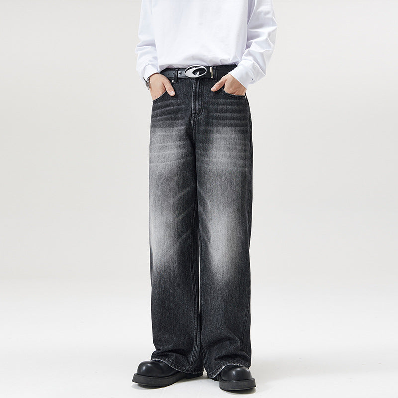 Men’s Baggy Jeans in Washed Vintage Style | Loose Fit Denim Trousers