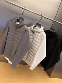 Men’s Puffer Jacket with Hood in Casual Winter Style | Warm Quilted Coat