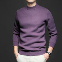 Men’s Wool Sweater in Classic Crew Neck Style | Warm Knitted Jumper