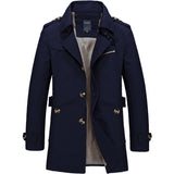Men’s Trench Coat in Classic Long Style | Smart Casual Overcoat for All Seasons