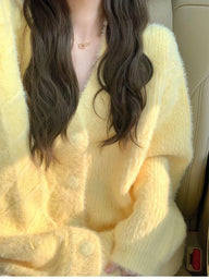 Women’s Cardigan in Soft Knitwear Style | Ladies V Neck Jumper
