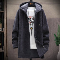 Men’s Long Jacket in Overcoat Style | Casual Winter Coat for Men