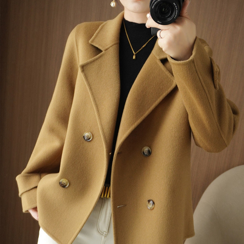 Women’s Double Breasted Coatigan Cardigan | Smart Casual Ladies Knitwear Jacket